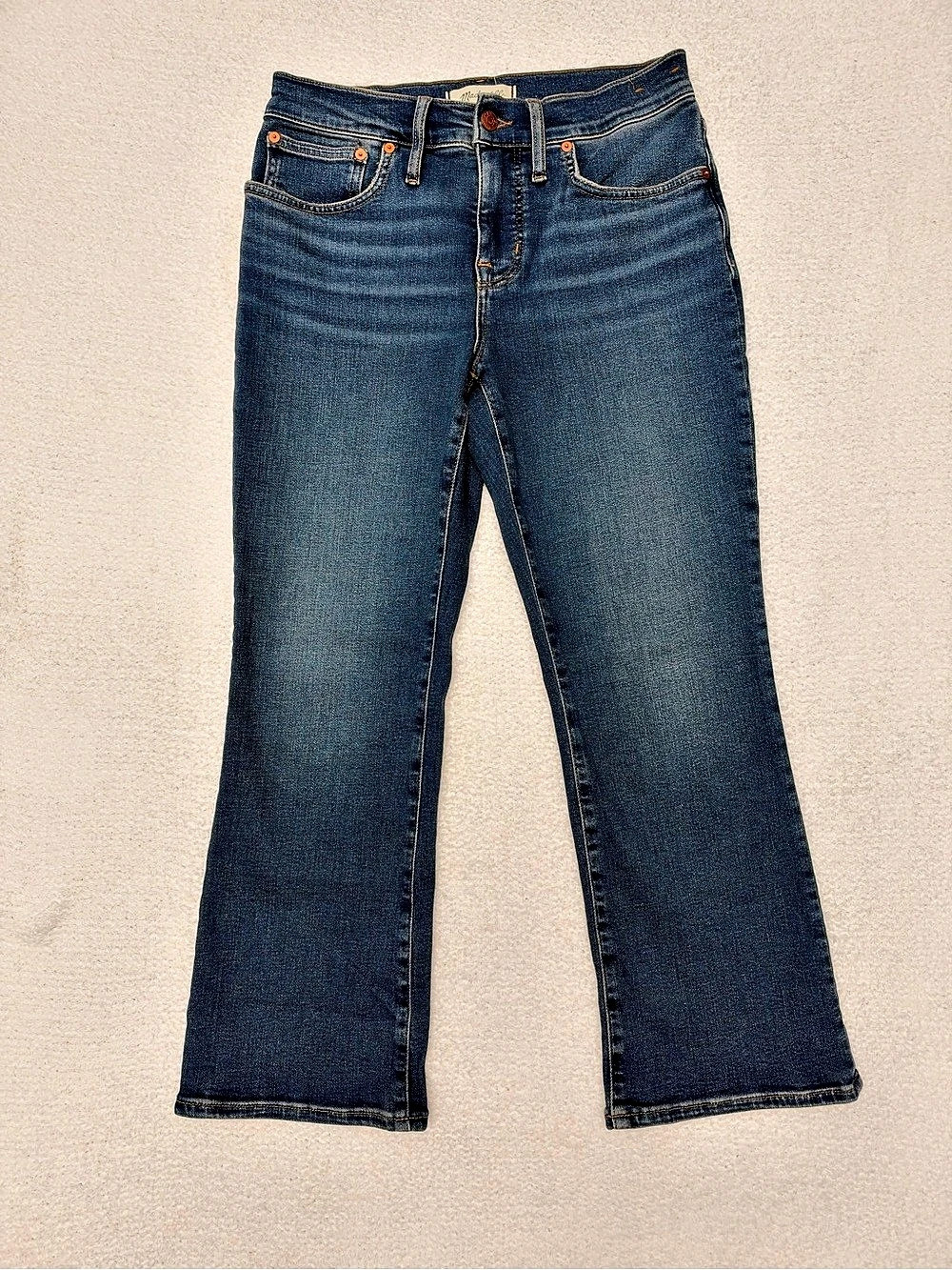 Madewell Mid-Rise Kick Out Crop Jean 28P